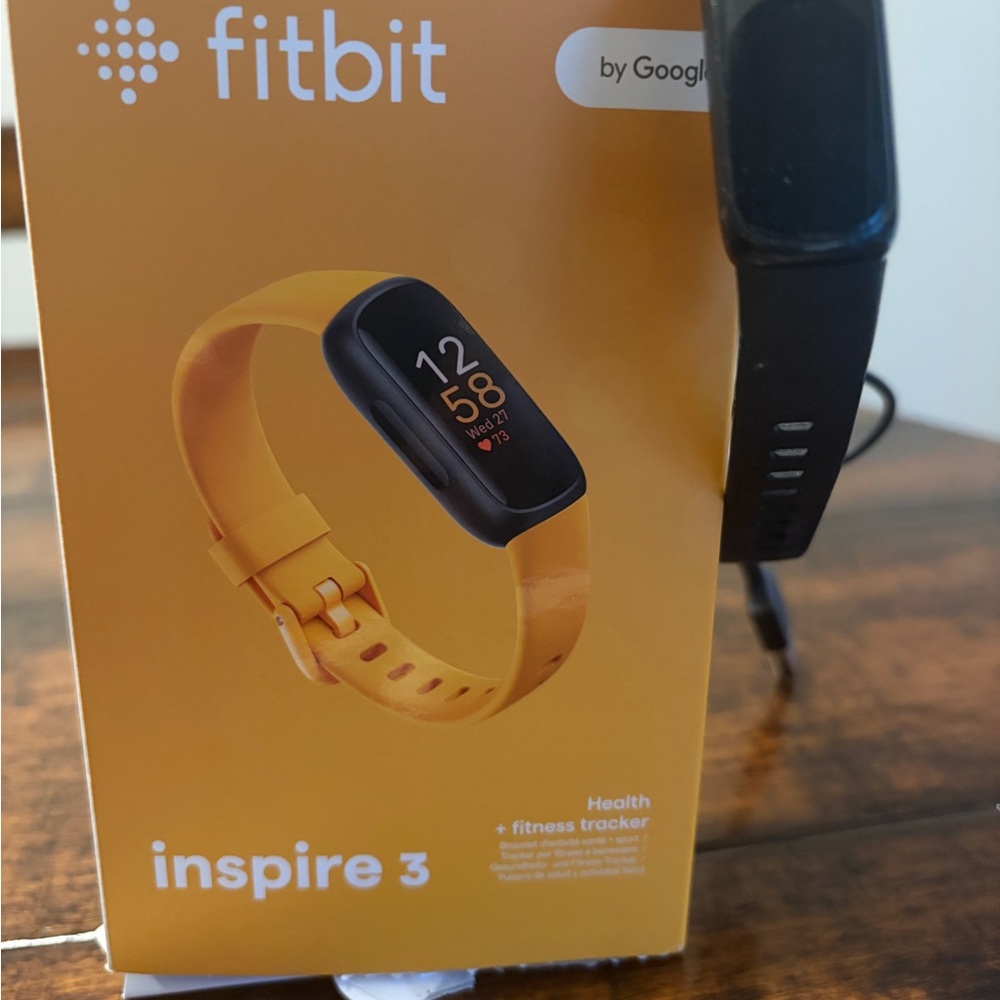 Fitbit Inspire 3 Black and Yellow Smartwatch